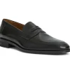 Outlet Bruno Magli Maioco Leather Slip On Loafer Black