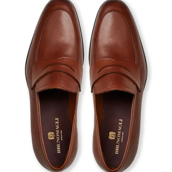 bruno_magli_maioco_leathe_4-1.webp Outlet Bruno Magli Maioco Leather Slip On Loafer Cognac