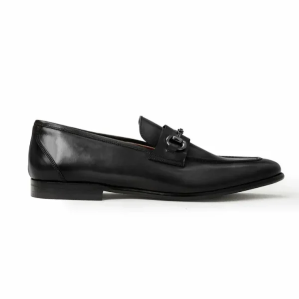 Best Sale Bruno Magli Mauro Leather Slip-on Loafers Black