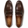 Shop Bruno Magli Mauro Leather Slip-on Loafers Taupe