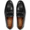 Best Sale Bruno Magli Mauro Leather Slip-on Loafers Black