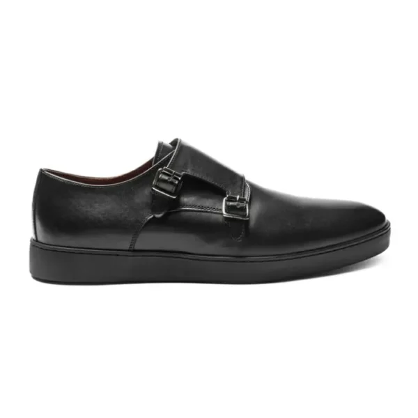 Shop Bruno Magli Palestro Double Monk Strap Loafer Black