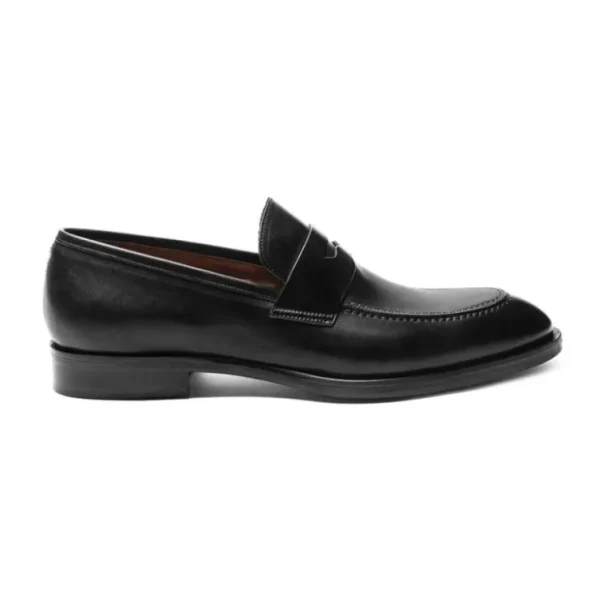 Online Bruno Magli Payton Burnished Penny Loafer Black