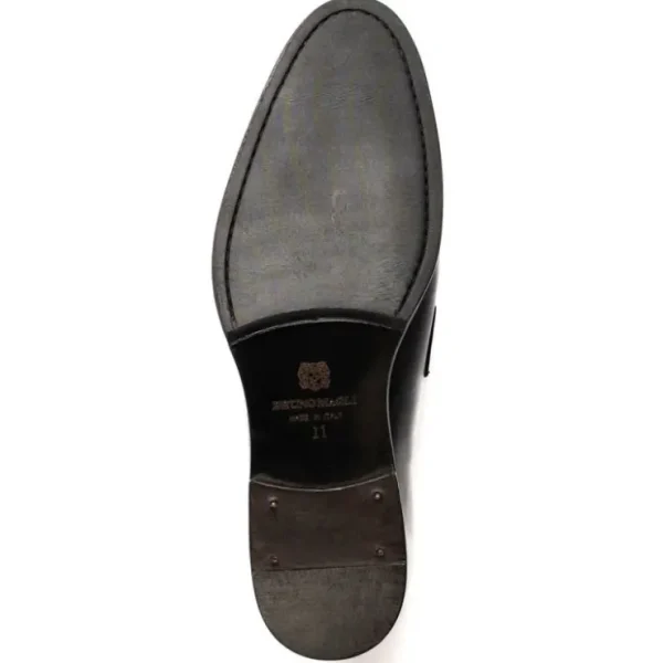 Online Bruno Magli Payton Burnished Penny Loafer Black