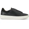 Fashion Bruno Magli Salvatore Lace-To-Toe Leather Sneaker Black