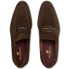 Online Bruno Magli Sante Double Gore Classic Suede Bit Loafer Brown