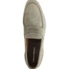 Clearance Bruno Magli Silas Suede Loafers Taupe