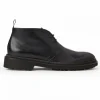 New Bruno Magli Taddeo Classic Leather Chukka Boot Black