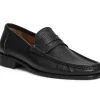 Fashion Bruno Magli Toni Cervo Leather Slip On Loafer Black