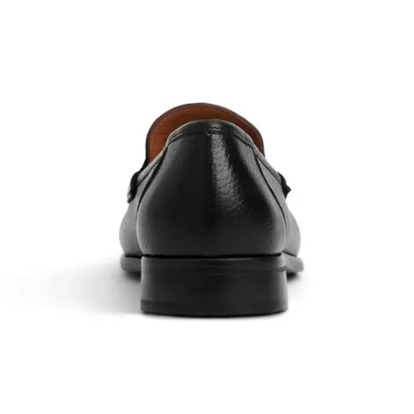 Fashion Bruno Magli Toni Cervo Leather Slip On Loafer Black