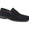 Discount Bruno Magli Tonio Suede Slip-On Loafer Navy