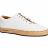 Discount Bruno Magli Trento Leather Court Sneaker White