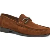 Shop Bruno Magli Trieste Classic Suede Loafer Cognac