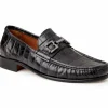 Store Bruno Magli Trieste Crocodile Moccasin Black