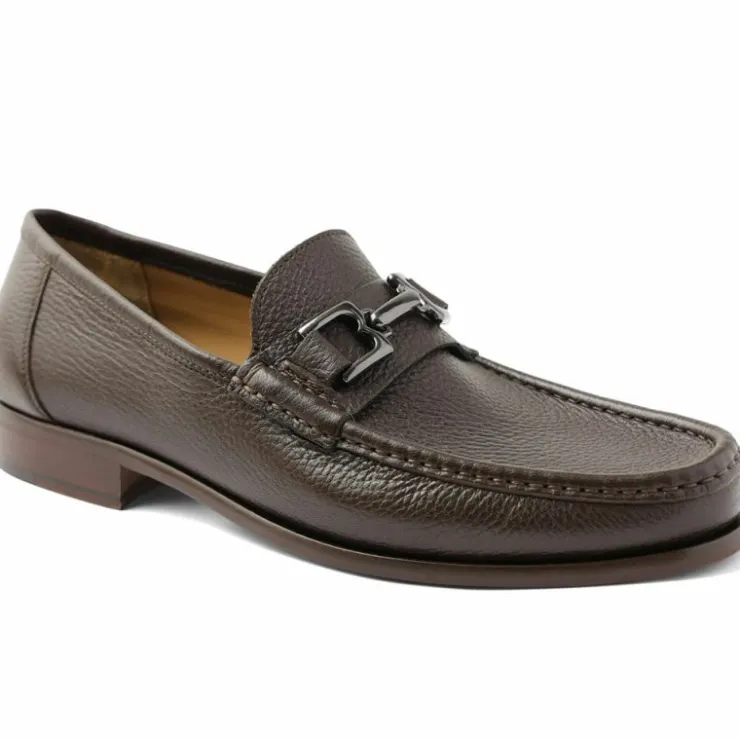 Online Bruno Magli Trieste Leather Moccasin Dark Brown Cervo DarkBrownCervo