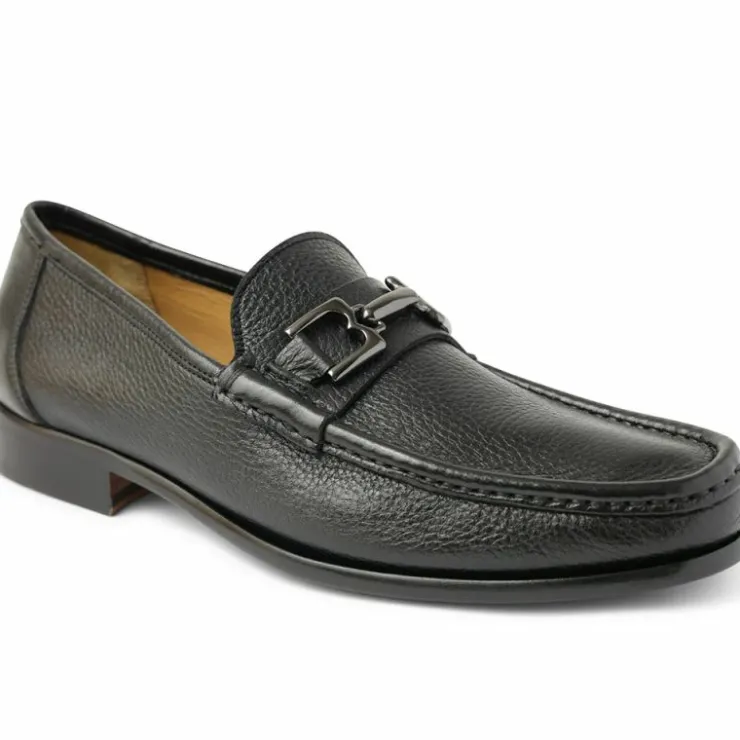 Outlet Bruno Magli Trieste Leather Moccasin Black Cervo BlackCervo