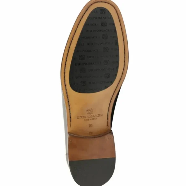 Online Bruno Magli Trieste Leather Moccasin Dark Brown Cervo DarkBrownCervo