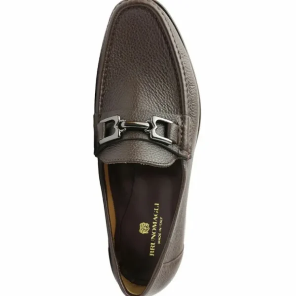 Online Bruno Magli Trieste Leather Moccasin Dark Brown Cervo DarkBrownCervo