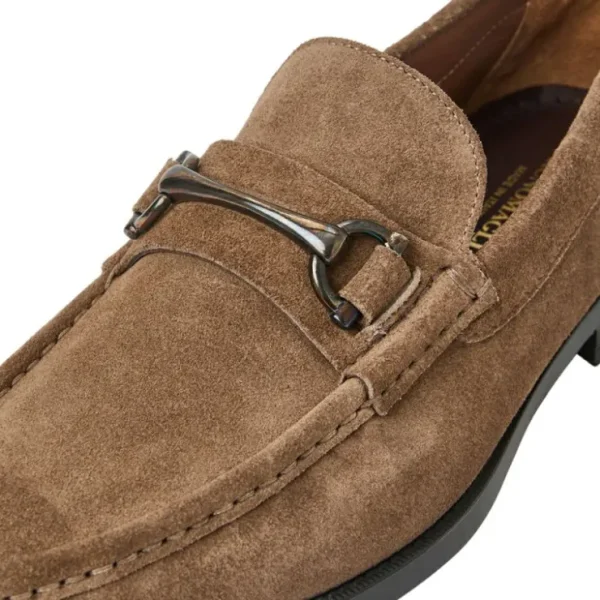 Shop Bruno Magli Veneto Suede Bit Loafer Taupe