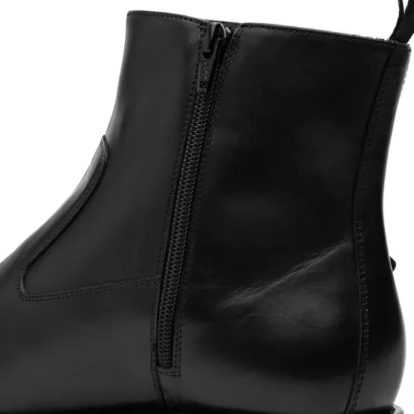 Cheap Calzoleria Toscana 9423 Calfskin Ankle Boot Black