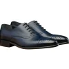 Best Calzoleria Toscana 2361 Cap Toe Oxfords Blue