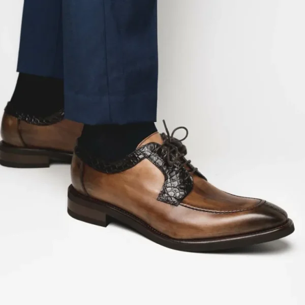 calzoleria_toscana__croco_6-2.webp Cheap Calzoleria Toscana 2720 Crocodile & Calf Shoes Brown