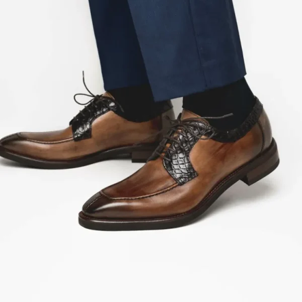 calzoleria_toscana__croco_8-2.webp Cheap Calzoleria Toscana 2720 Crocodile & Calf Shoes Brown