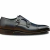 Best Calzoleria Toscana 6582 Monk Strap Shoes Blue