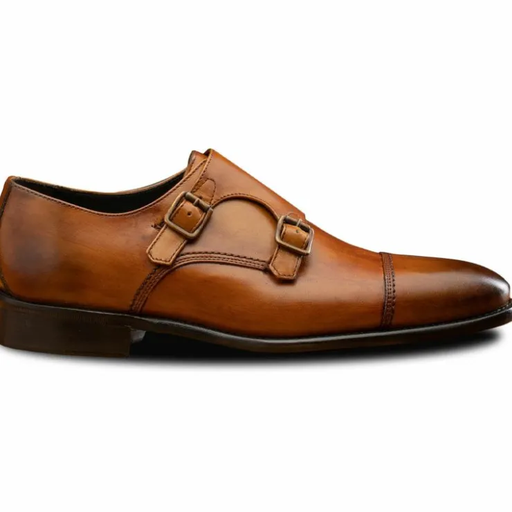 Fashion Calzoleria Toscana 6582 Monk Strap Shoes Dark Caramel DarkCaramel