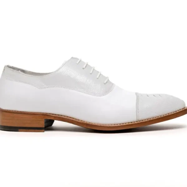 Outlet Calzoleria Toscana 4063 Ostrich Leg & Calf White