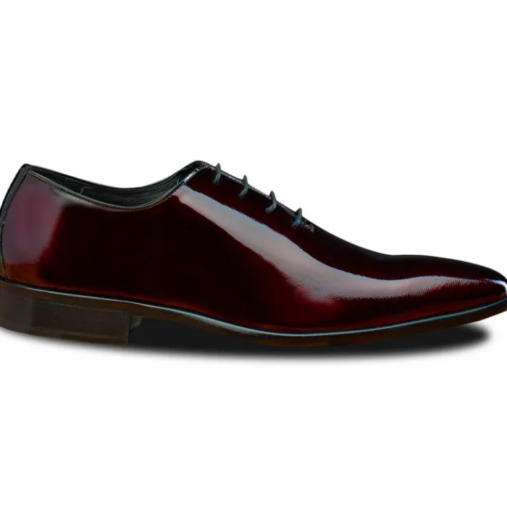 Store Calzoleria Toscana 4870 Patent Leather Oxfords Burgundy