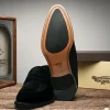 Flash Sale Calzoleria Toscana 7730 Suede Penny Loafers Black