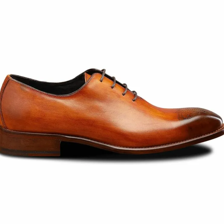 Cheap Calzoleria Toscana 4633 Wholecut Oxfords Dark Caramel DarkCaramel