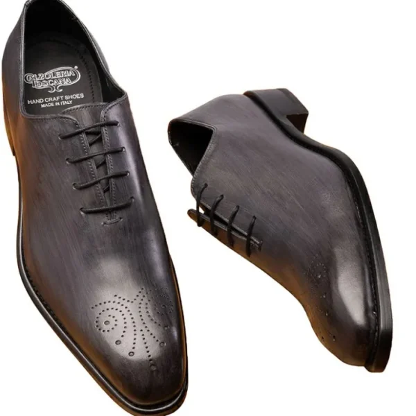 calzoleria_toscana__whole_1-1.webp Shop Calzoleria Toscana 4633 Wholecut Oxfords Gray