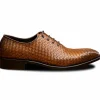 Outlet Calzoleria Toscana 5373 Woven Oxfords Chestnut