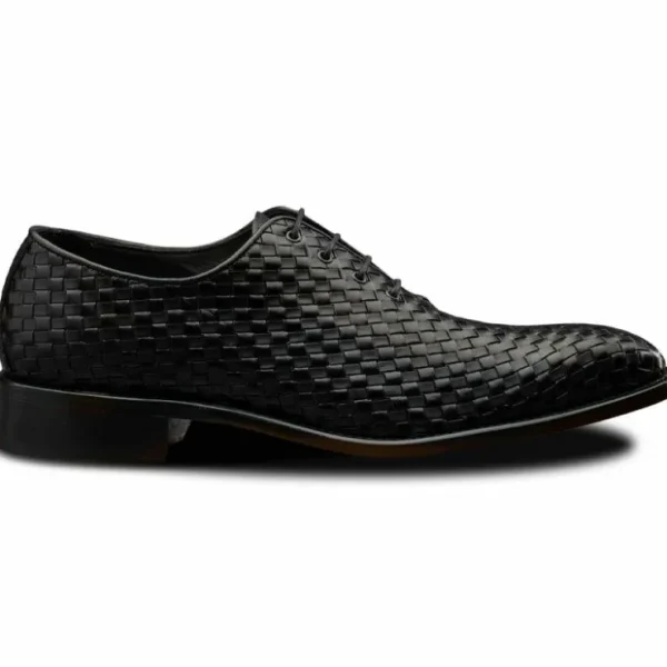 Fashion Calzoleria Toscana 5373 Woven Oxfords Black