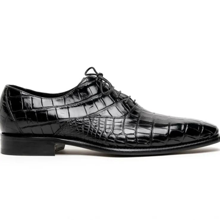 Cheap Calzoleria Toscana David 6153 Nile Crocodile Shoes Black