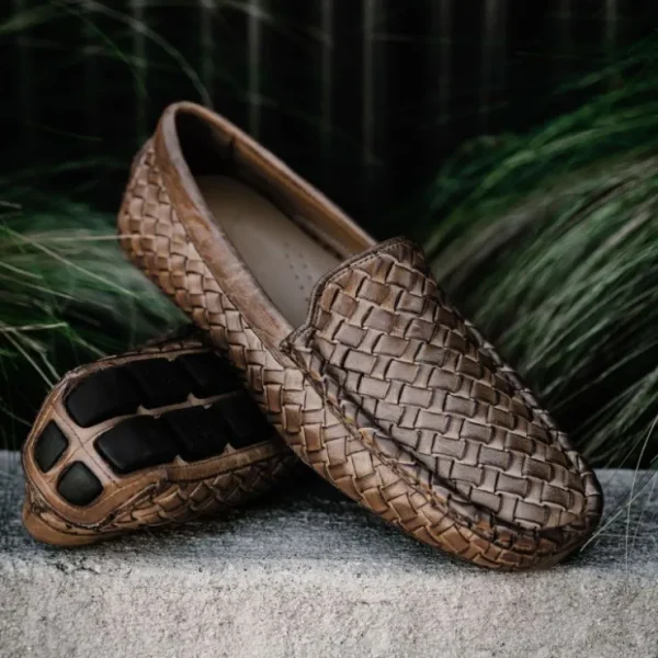 Best Sale Calzoleria Toscana E945 Rendo Woven Drivers Moor