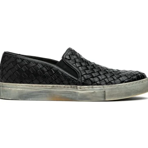 calzoleria_toscana_enea_w_0.webp Online Calzoleria Toscana Enea Woven Loafers Black