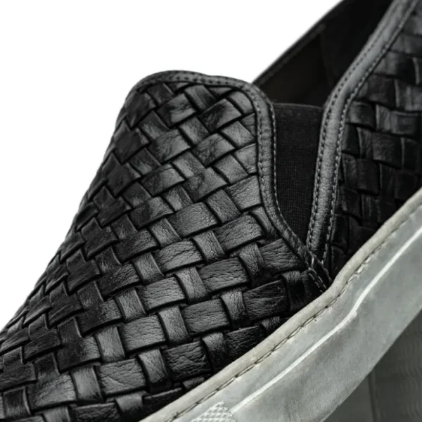 calzoleria_toscana_enea_w_3.webp Online Calzoleria Toscana Enea Woven Loafers Black