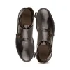 Best Sale Calzoleria Toscana H884 Buffalo Double Monk Sneakers Dark Brown DarkBrown