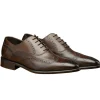 Shop Calzoleria Toscana H310 Onice Wingtip Oxfords Fondant