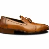 New Calzoleria Toscana H614 Tassel Loafers Chestnut