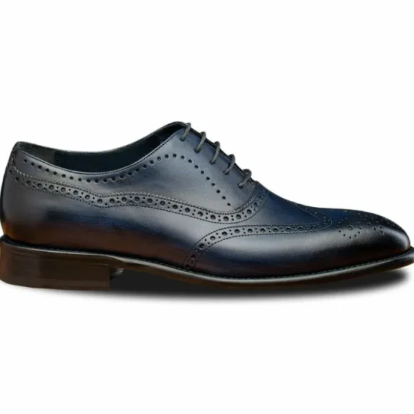 Cheap Calzoleria Toscana H742 Wingtip Oxfords Blue