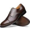 Cheap Calzoleria Toscana Lauro Cordovan & Deerskin Cap Toe Shoes Dark Brown DarkBrown