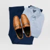 Outlet Calzoleria Toscana 3238-M Ostrich Dress Slip-On Cognac
