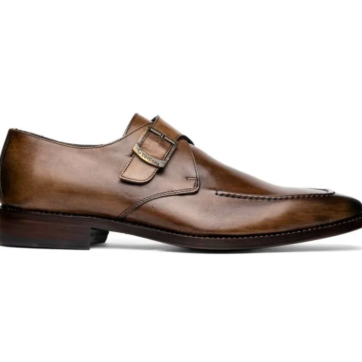 Cheap Calzoleria Toscana Preci Calfskin Monkstrap Moor