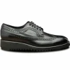 New Calzoleria Toscana Q400 Agos Wingtip Shoes Black