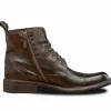Hot Calzoleria Toscana Q549 Combat Boots Brown