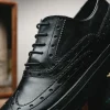 Best Sale Calzoleria Toscana Q406 Wingtip Sneakers Graphite Black